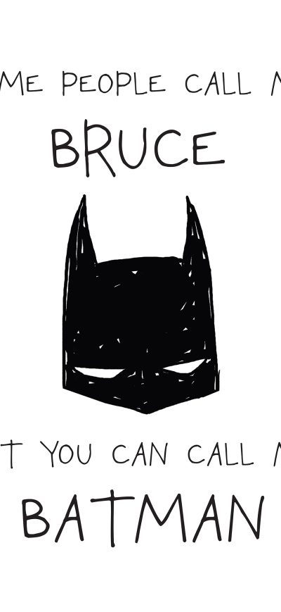Fond d'écran iPhone Batman Typography