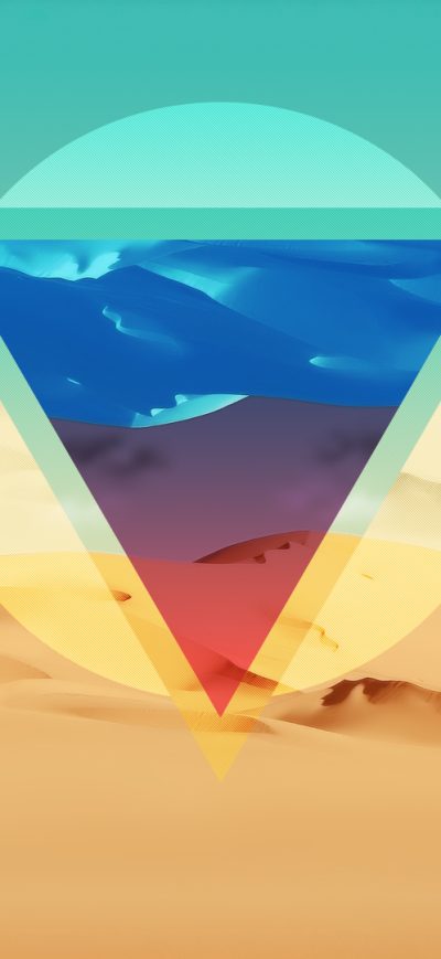 Fond d'écran Polygon Triangle Artwork sur iPhone
