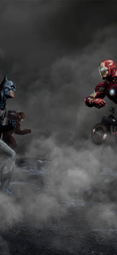 Fond d'écran iPhone Justice League Vs The Avengers