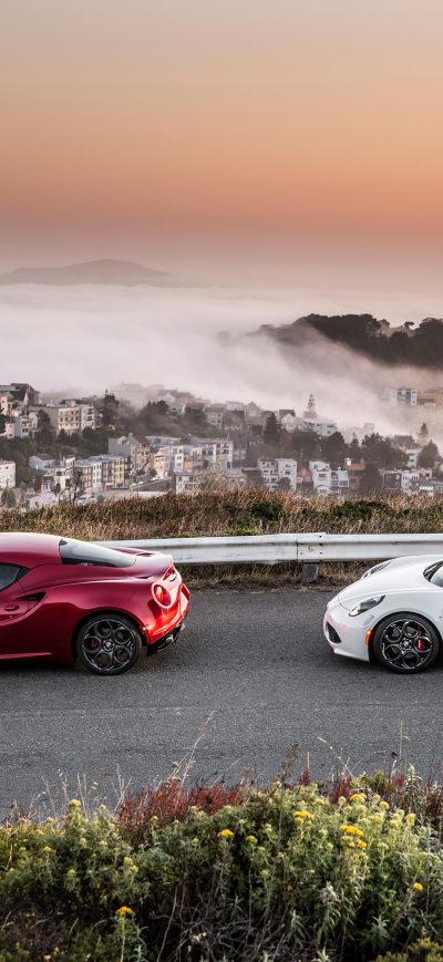 Fond d'écran iPhone Alfa Romeo 4c 2017