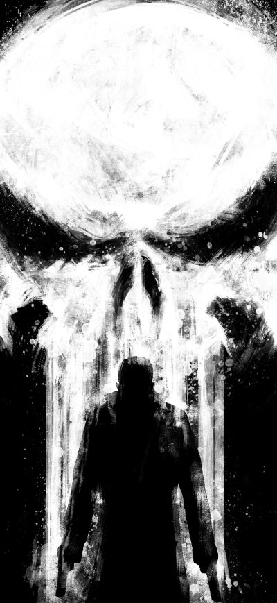 Fond d'écran iPhone Punisher Paint Art