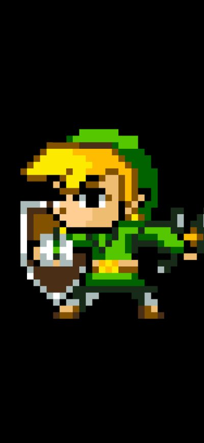 Fond d'écran iPhone Zelda 8 Bit Minimalism