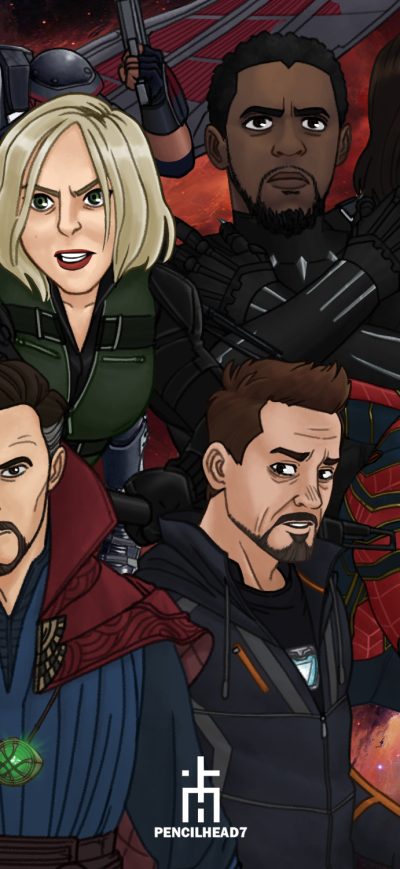 Fond d'écran iPhone Avengers Infinity War Artwork