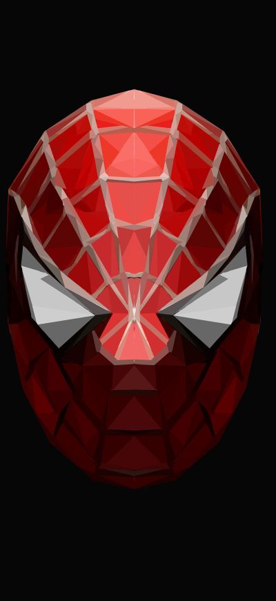 Fond d'écran iPhone Spiderman Low Poly 4k