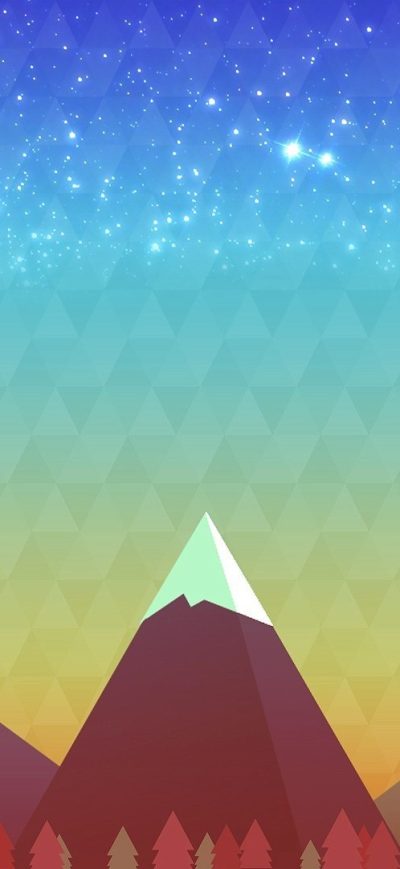 Fond d'écran iPhone Digital Art Mountains
