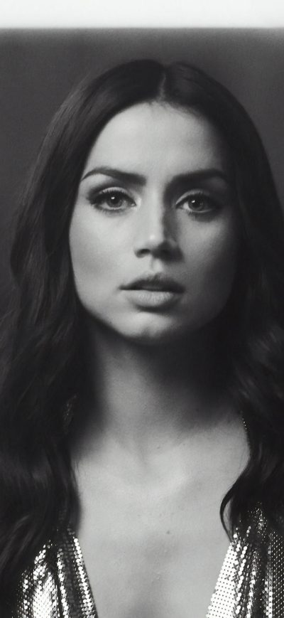 Fond d'écran iPhone Ana De Armas Monochrome 2019