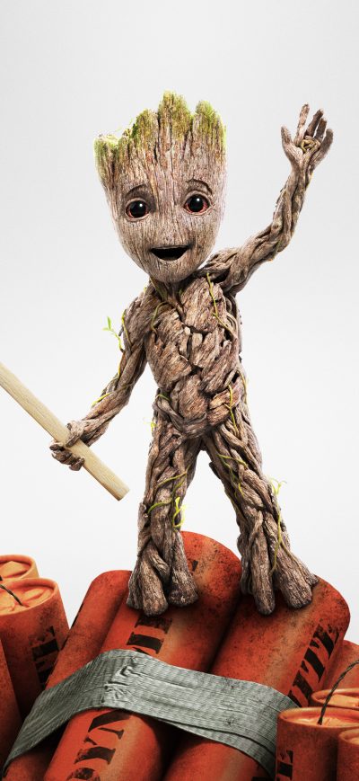 Fond d'écran iPhone Baby Groot Guardians Of The Galaxy Vol 2 China Poster 4k