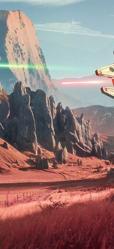 Fond d'écran iPhone Millennium Falcon Artwork