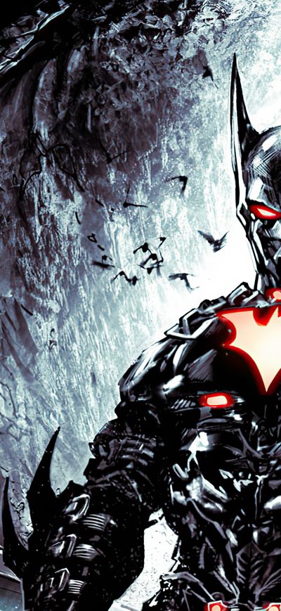 Fond d'écran iPhone The Batman Beyond 4k