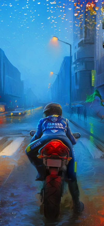 Fond d'écran iPhone Rain Racing