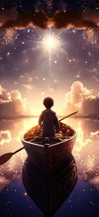 Fond d'écran iPhone Rowing A Boat In Dreams