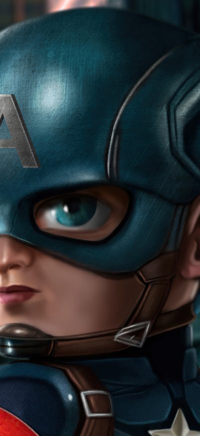 Fond d'écran iPhone Captain America Mini 5k