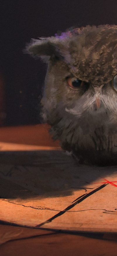 Fond d'écran iPhone Owl Fantasy Art