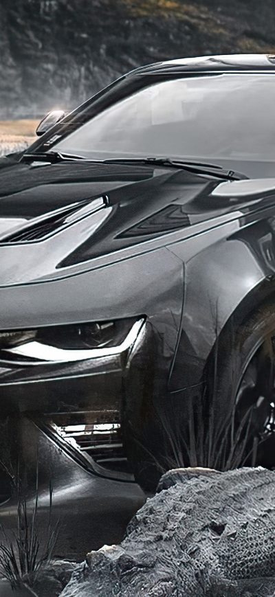 Fond d'écran iPhone Chevy Camaro Black 4k