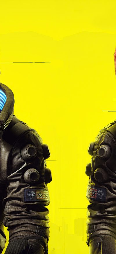 Fond d'écran iPhone Cyberpunk 2077 Male And Female V 5k