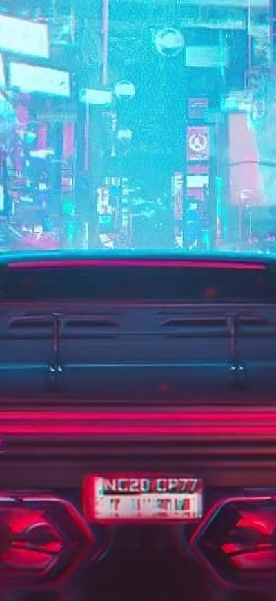 Fond d'écran iPhone Retro Cyberpunk Ride 4k