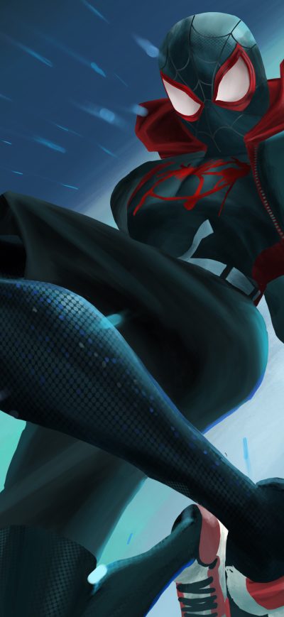 Fond d'écran iPhone Miles Morales Into The Spiderverse