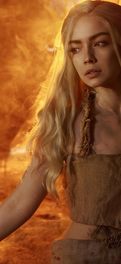 Fond d'écran iPhone Khalessi Game Of Thrones Cosplay 5k