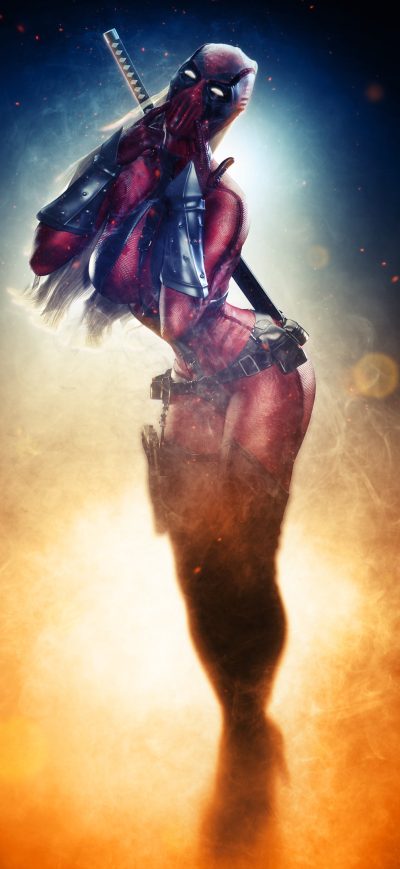 Fond d'écran iPhone Deadpool Girl 4k