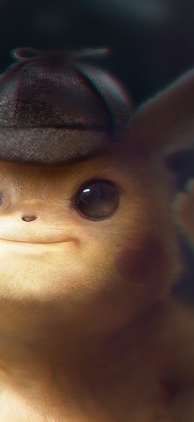 Fond d'écran iPhone Detective Pikachu Fanart 4k