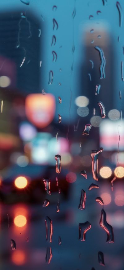 Fond d'écran iPhone Rain Drops Window 4k