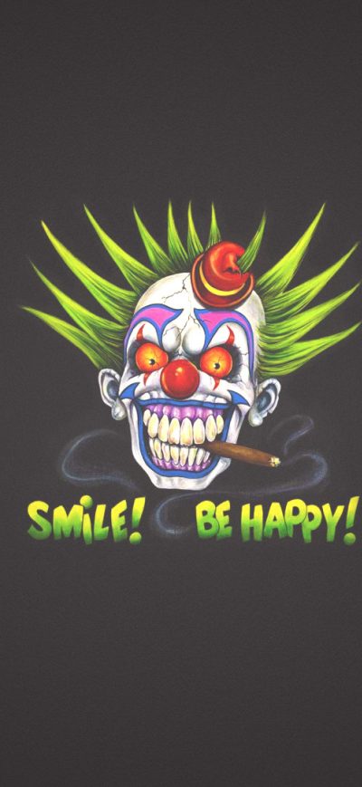 Fond d'écran iPhone Clown Art Smile
