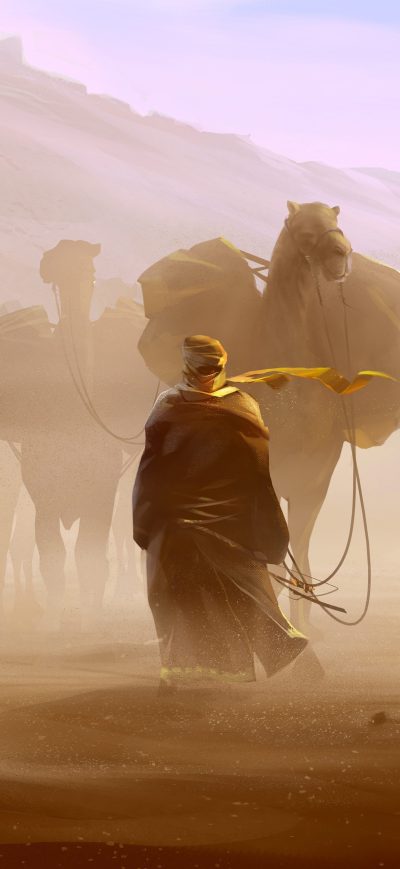 Fond d'écran iPhone Caravan Game 4k