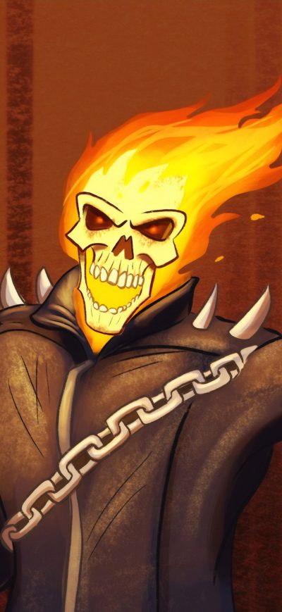 Fond d'écran iPhone Ghost Rider Cartoony Art 4k