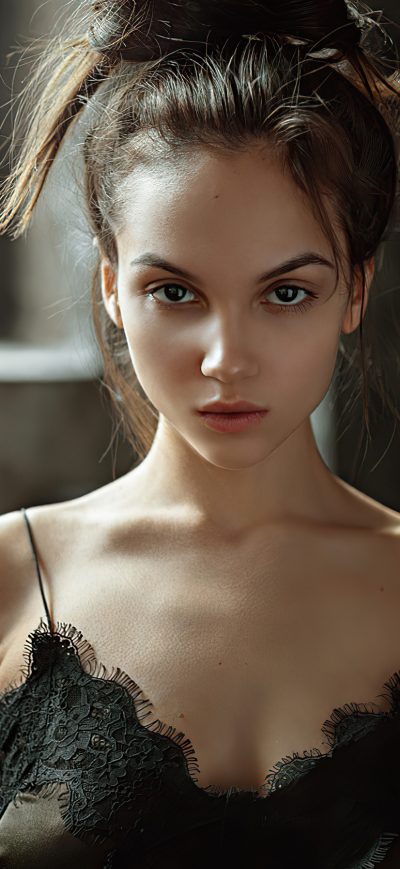 Fond d'écran iPhone Girl Looking Directly Into Viewer 4k