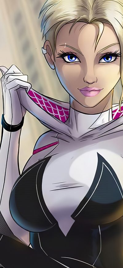 Fond d'écran iPhone Gwen Stacy Digital Artwork