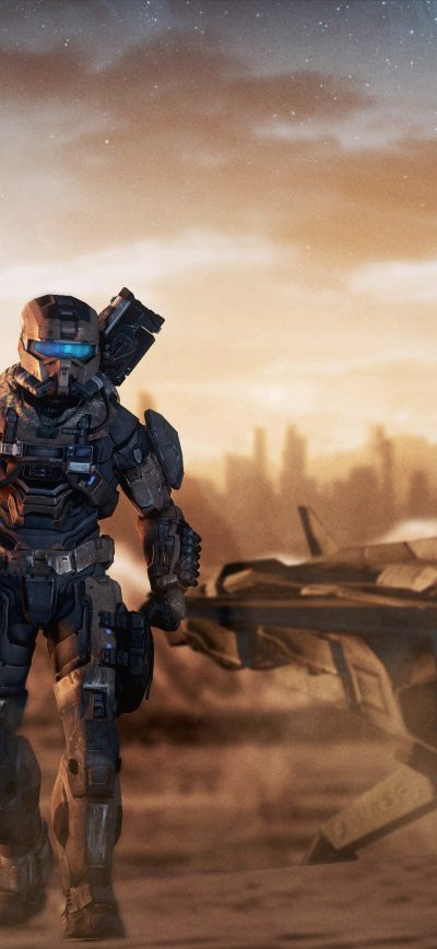 Fond d'écran iPhone Halo The Rogue Spartan 4k