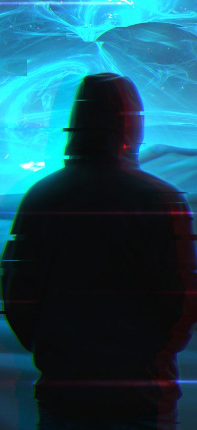 Fond d'écran iPhone Portral Or Glitch