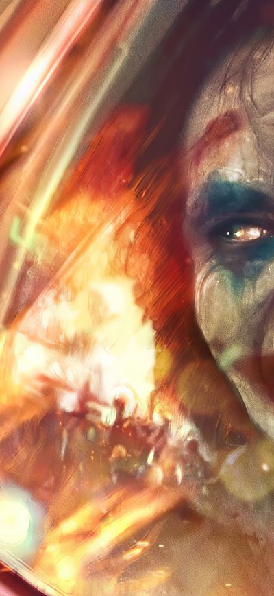 Fond d'écran iPhone Joker Smile City Burn
