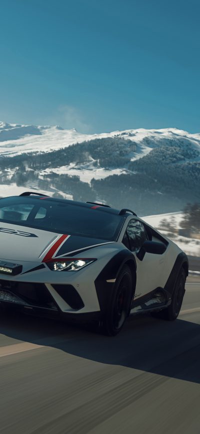 Fond d'écran iPhone Lamborghini Huracan Sterrato On Road 10k