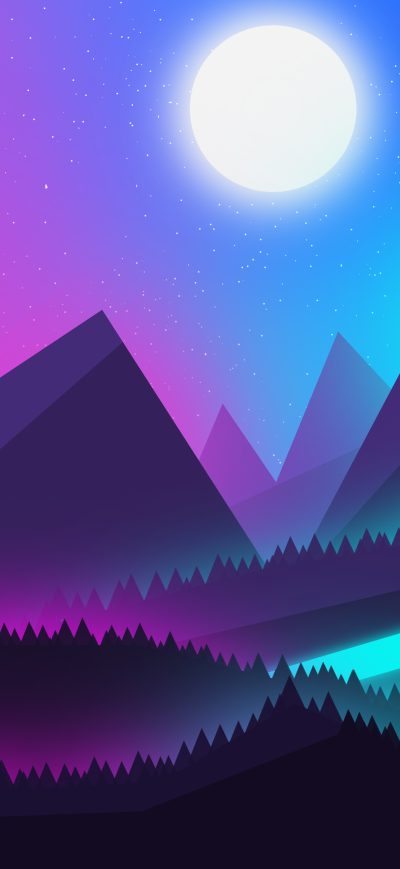 Fond d'écran iPhone Landscape Scenery Minimalist 4k
