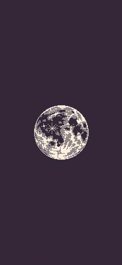Fond d'écran iPhone Moon Bit Art 4k