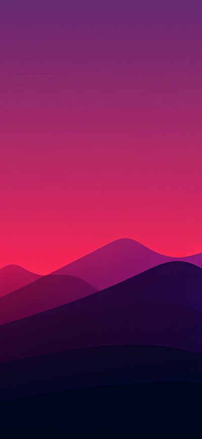 Fond d'écran iPhone Mountains Minimal Evening 4k