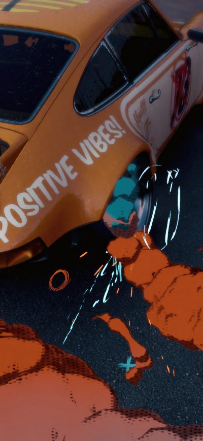 Fond d'écran iPhone Need For Speed Unbound Positive Vibes Only