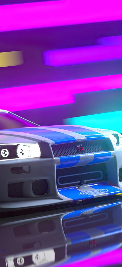 Fond d'écran iPhone Nissan Skyline Retro 4k