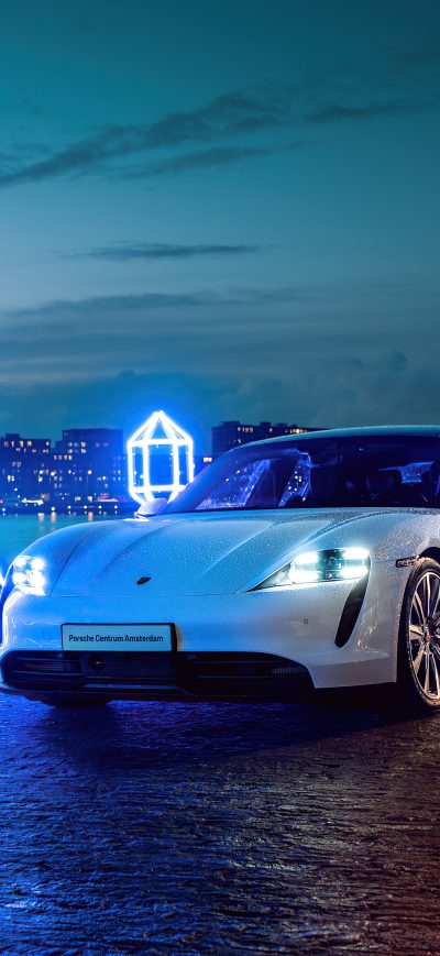 Fond d'écran iPhone 2021 Porsche Taycan 5k