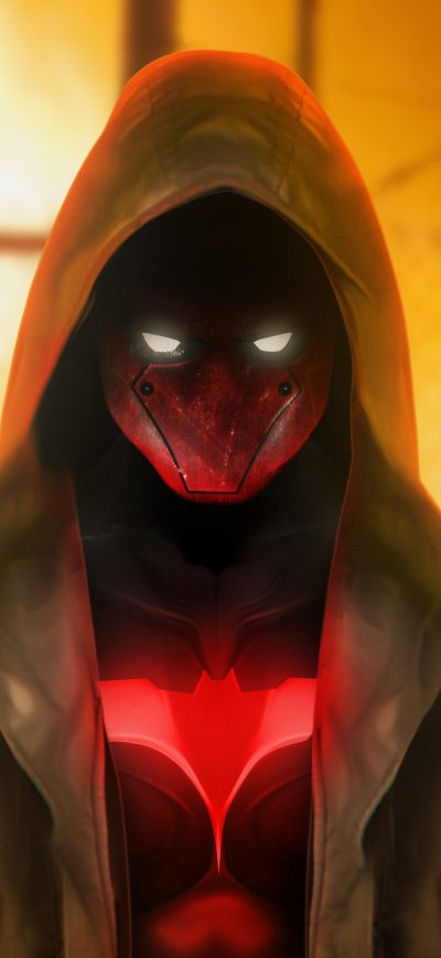 Fond d'écran iPhone Red Hood Superhero 4k