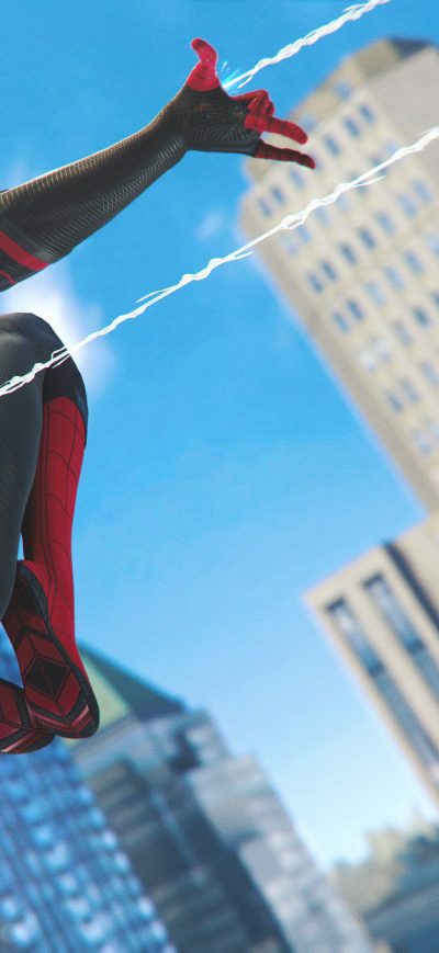 Fond d'écran iPhone Spiderman Ps4 Far From Home Upgraded Stealth Suit 4k