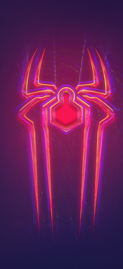 Fond d'écran iPhone Spiderverse Logo 5k