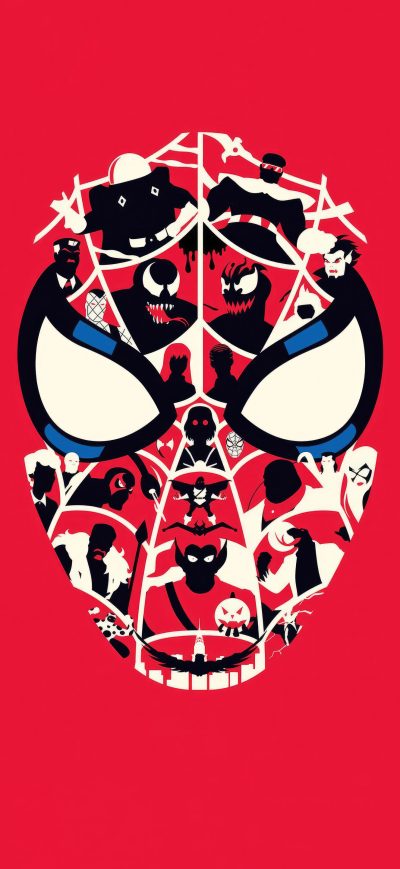 Fond d'écran iPhone Spiderman The Animated Series Logo 5k