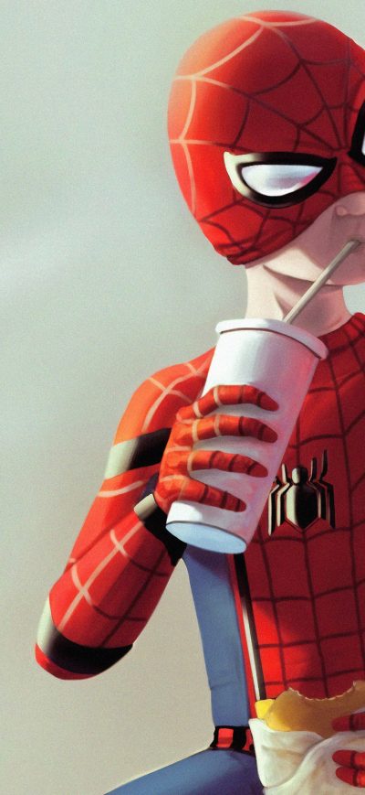 Fond d'écran iPhone Spiderman Break Time