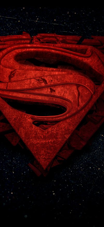 Fond d'écran iPhone Superman 3d Logo 4k