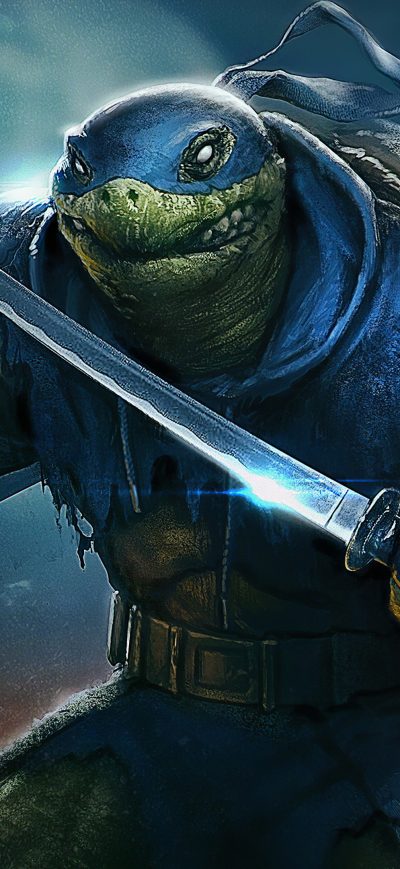 Fond d'écran iPhone TMNT Leo 4k