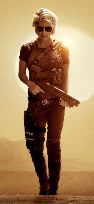 Fond d'écran iPhone Linda Hamilton In Terminator Dark Fate 2019