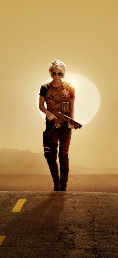 Fond d'écran iPhone Linda Hamilton In Terminator Dark Fate 2019 4k