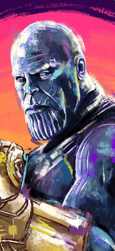 Fond d'écran iPhone 4k Thanos Sketch Artwork